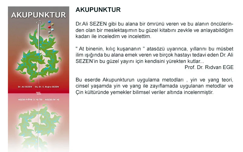 Acupuncture - Dr. Ali SEZEN