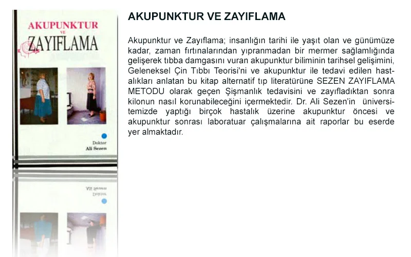 Acupuncture and Weight Loss - Dr. Ali SEZEN