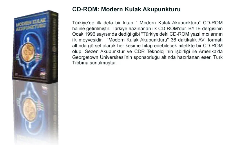 CD ROM Modern Ear Acupuncture - Dr. Ali SEZEN
