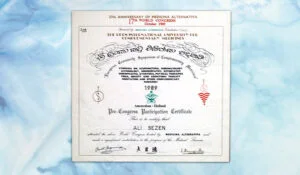 Dr. Ali Sezen Certificate 10