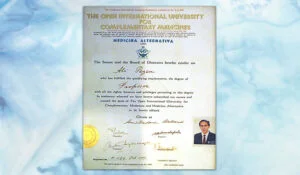 Dr. Ali Sezen Certificate 22