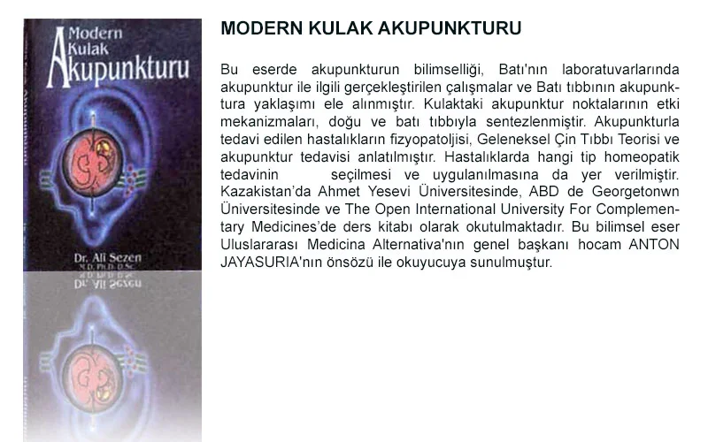 Modern Ear Acupuncture - Dr. Ali SEZEN